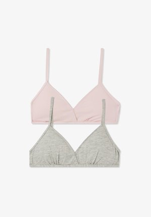 Terranova 2 PACK - Reggiseno a triangolo - var grigio chiaro melange