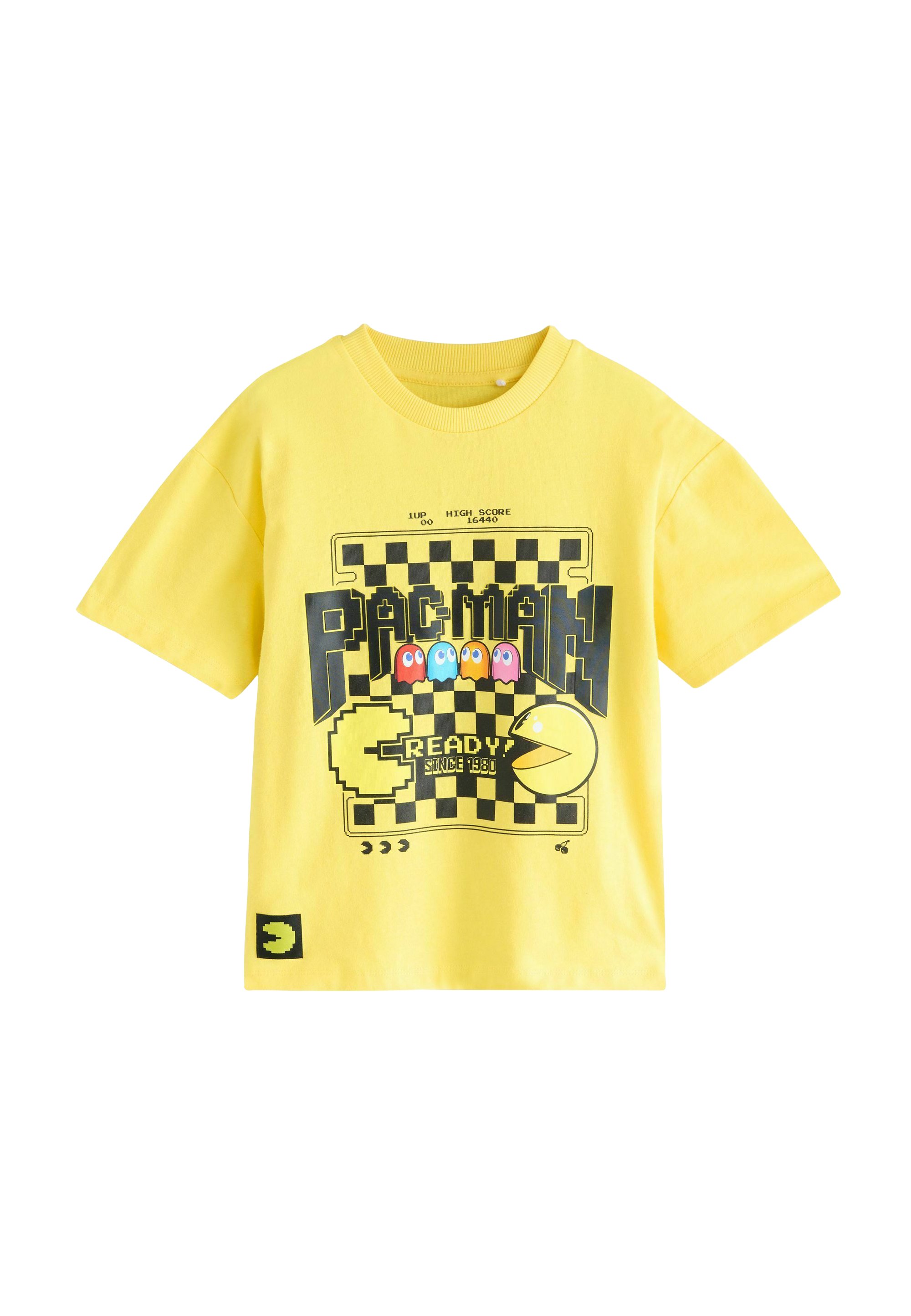 Next REGULAR FIT - OFFICIAL PAC MAN. - T-Shirt print - yellow/gelb 