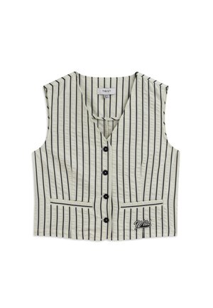 Twist STRIPED - Waistcoat - ecru