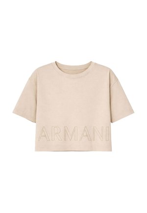 Armani Exchange, T-SHIRT - T-shirt con stampa - beige