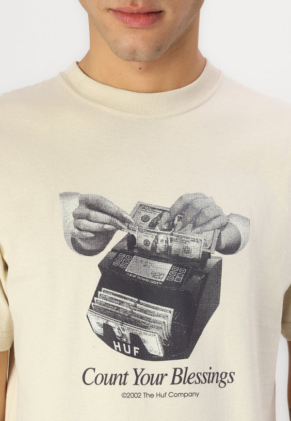 BLESSINGS TEE UNISEX - Print T-shirt - stone3