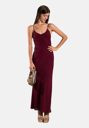 LENCERO CON TIRANTES - Maxikleid - burdeos