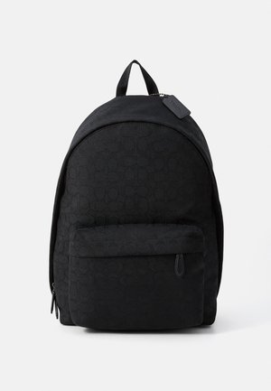 HALL BACKPACK IN SIGNATURE  - Sac à dos - black