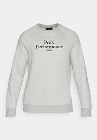 ORIGINAL CREW-BLACK-OFFWHITE - Mikina - grey melange/black