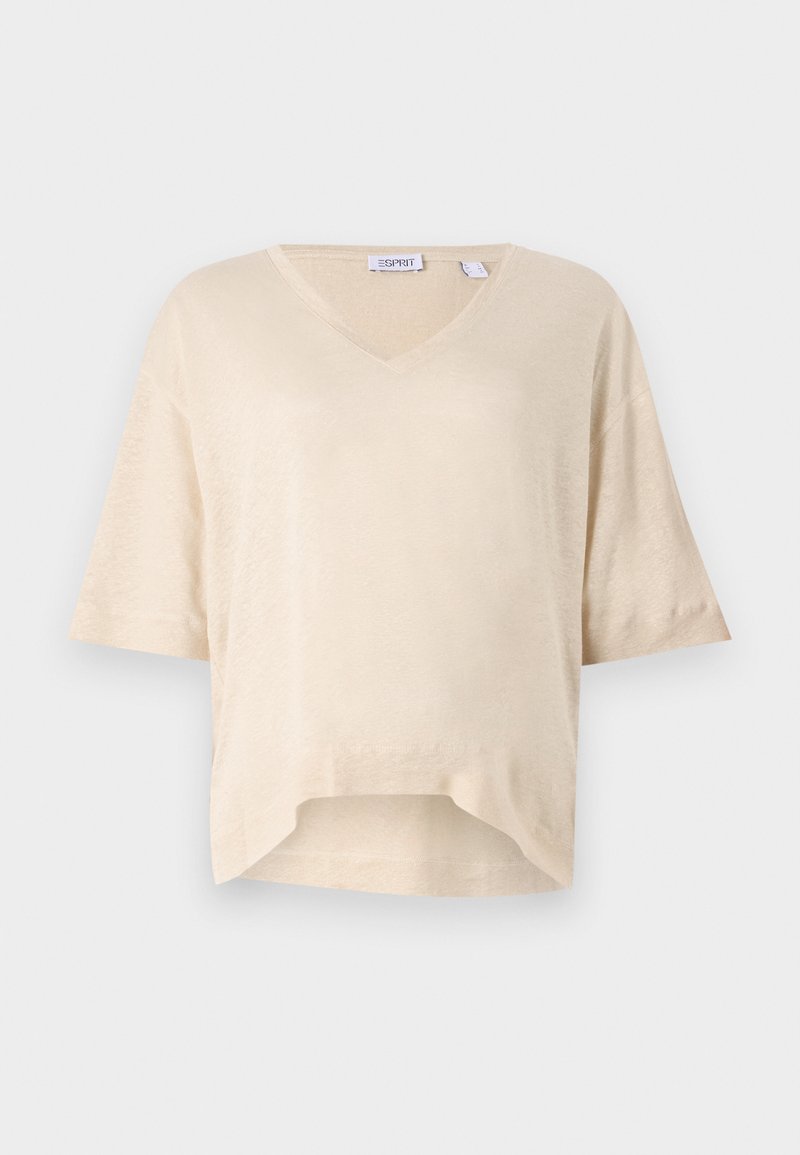 Esprit T-shirt basic zandkleur