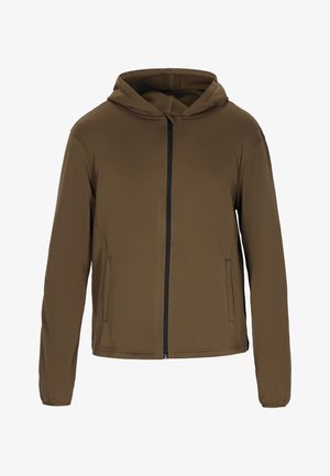 DreiMaster, DREIMASTER JACKET - Sweater met rits - khaki schwarz