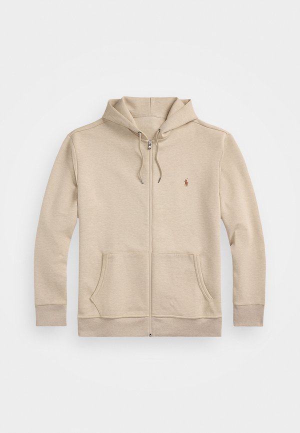 DOUBLE KNIT FULL ZIP HOODIE - Zip-up sweatshirt - tuscan beige heather2
