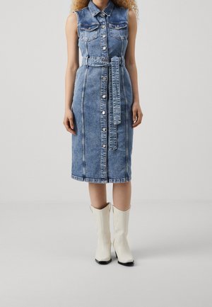 Jeanskleid - light-blue denim