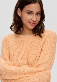 QS MIT ELEMENTEN - Strickpullover - brown