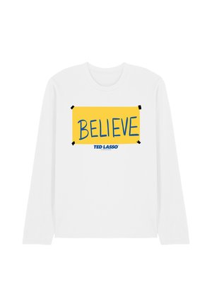 Cotton Soul, TED LASSO/TED LASSO BELIEVE SIGN - Long sleeved top - white