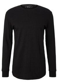 TOM TAILOR DENIM LANGARM - Langærmet T-shirt - black