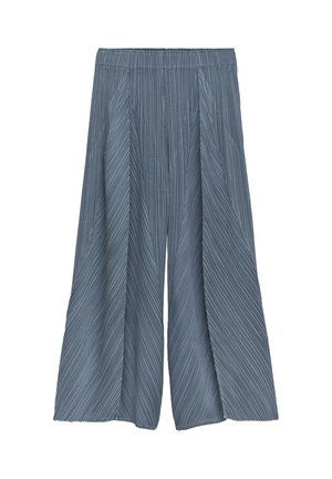CRINKLE PALAZZO - Gonna lunga - grey blue