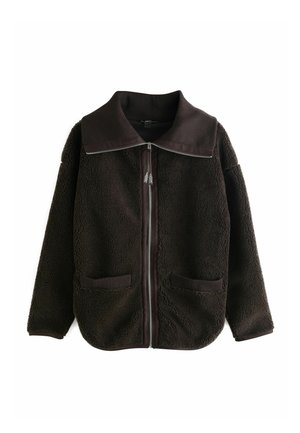 BORG ZIP THROUGH - Fleecejakke - chocolate brown