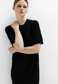Selected Femme SLFHELENA - Pletené šaty - black