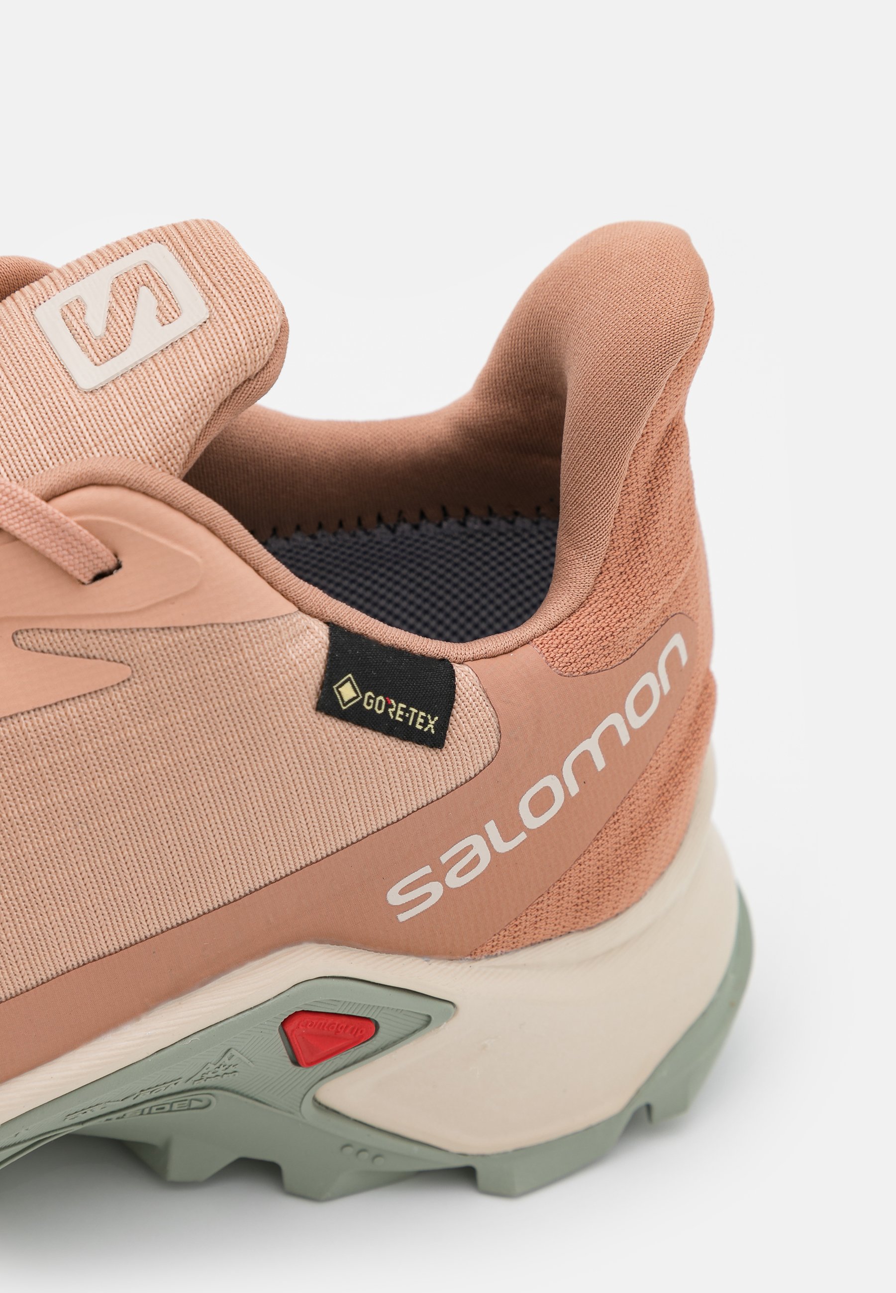 Salomon ALPHACROSS 3 GTX - Zapatillas de trail running - sirocco/rainy  day/mocha mousse/beige - Zalando.es