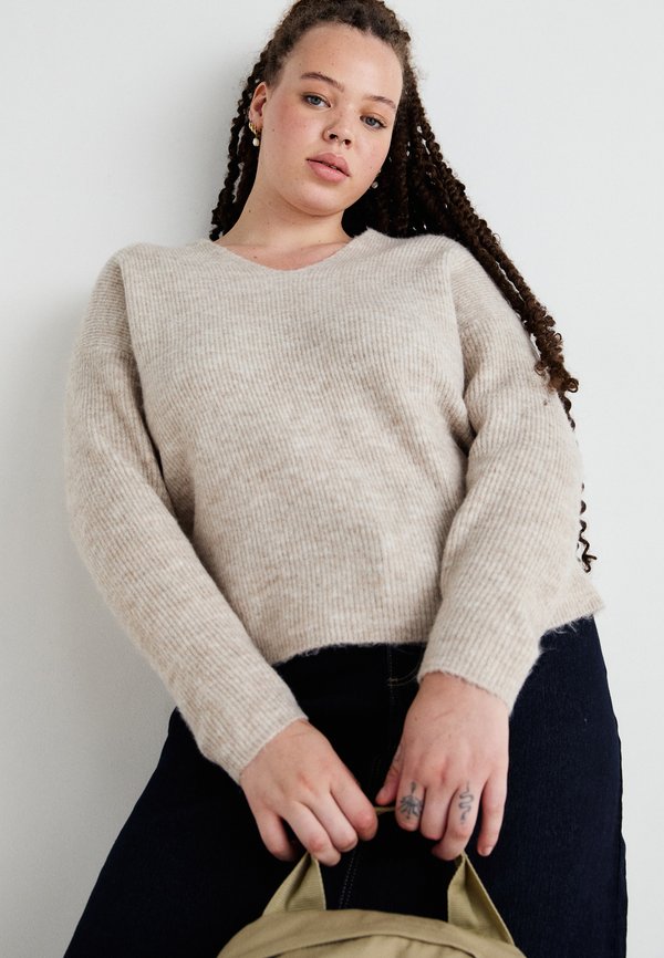 CARCAMILLA - Jumper - pumice stone melange2