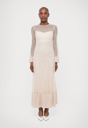 CASCADE LONG SLEEVE GOWN - Ένδυση για ειδικές περιστάσεις - oyster