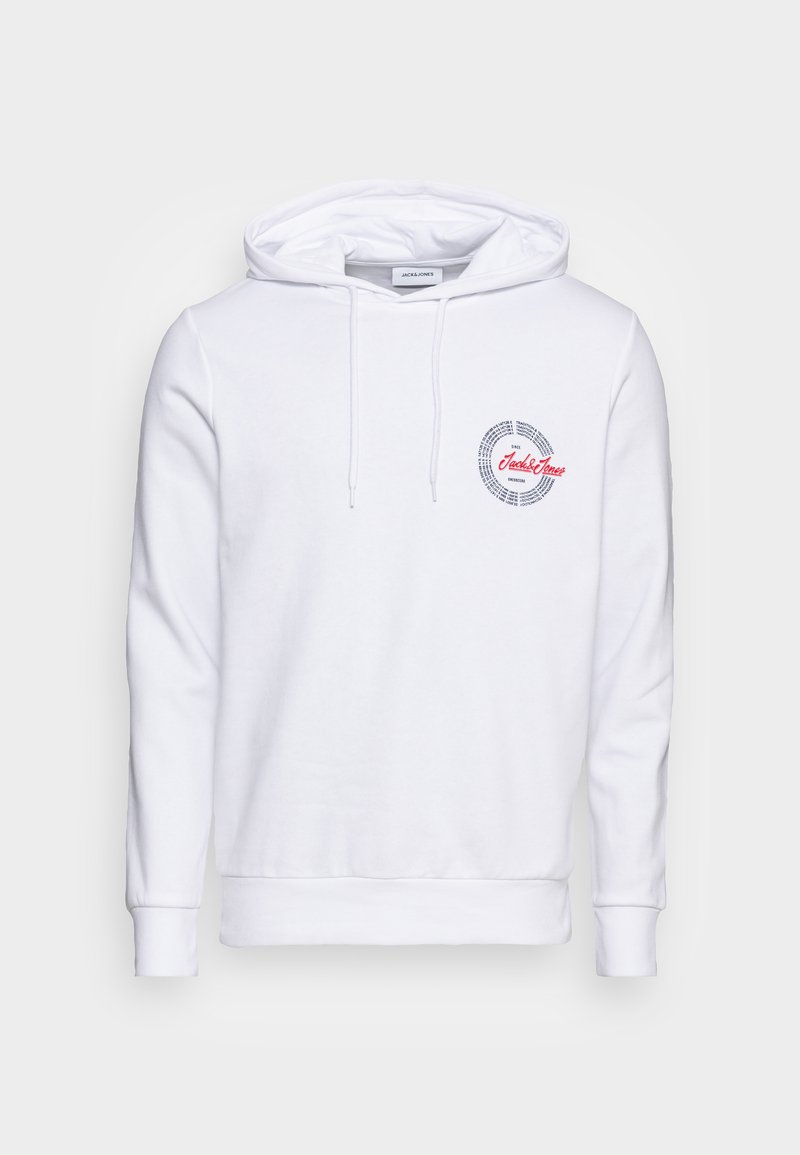 Jack & Jones JJDEVIN HOOD Hoodie white Zalando.co.uk