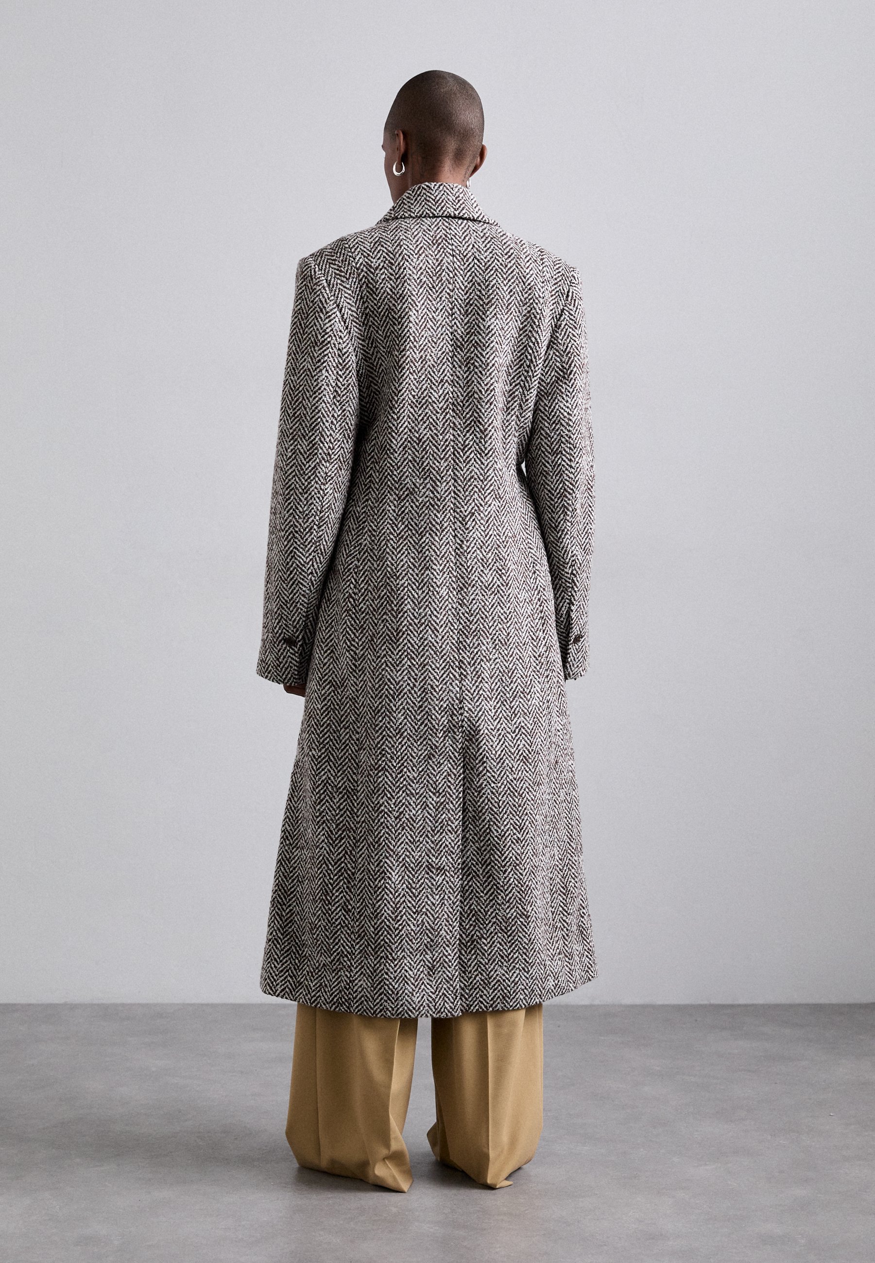 Holzweiler EMI HERRINGBONE COAT - Classic coat - brown mix