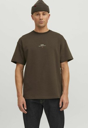 T-shirt basic - chocolate brown