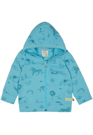 loud + proud MIT KAPUZE - Zip-up sweatshirt - hellblau