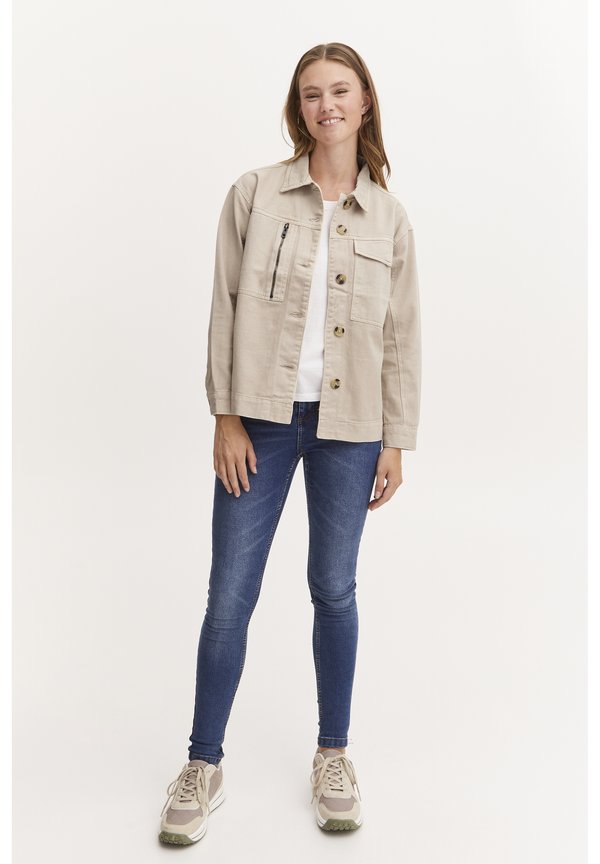 OXTAMI - Denim jacket - cement3