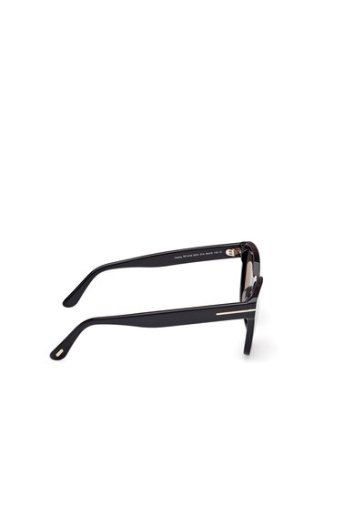 Tom Ford HAYLAY - Lunettes de soleil - shiny black smoke