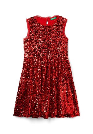 United Colors of Benetton WITH SEQUINS - Robe de soirée - red