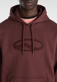 Vans OVAL LOOSE - Felpa con cappuccio - bitter chocolate