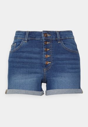 ONLHUSH LIFE BUTTON - Shorts di jeans - medium blue denim