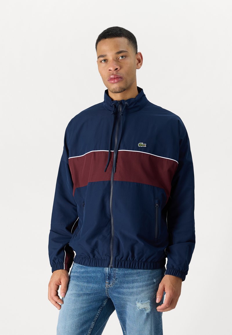 Lacoste Blusão aviador - navy blue/expresso