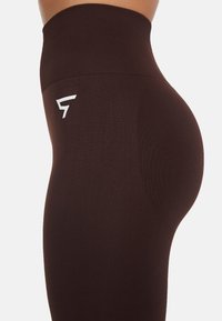 SQUATPROOF CHROMA PLAIN HIGH WAISTED  - Tajice - brown