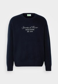Strikkegenser - navy