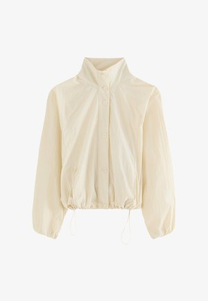 New Look, BUTTON UP OVERSIZED WINDBREAKER JACKET - Übergangsjacke - cream