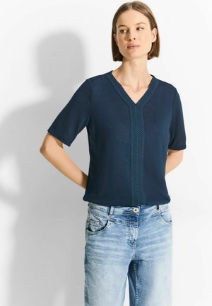 Cecil Print T-shirt - blau