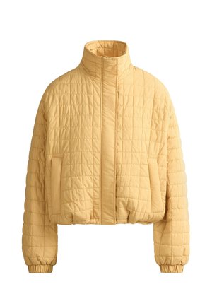 OYSHO, SHORT FELLEX® AEROGEL PADDED JACKET - Veste mi-saison - ochre