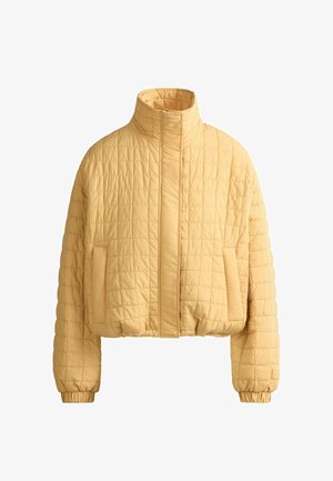 OYSHO, SHORT FELLEX® AEROGEL PADDED JACKET - Veste mi-saison - ochre