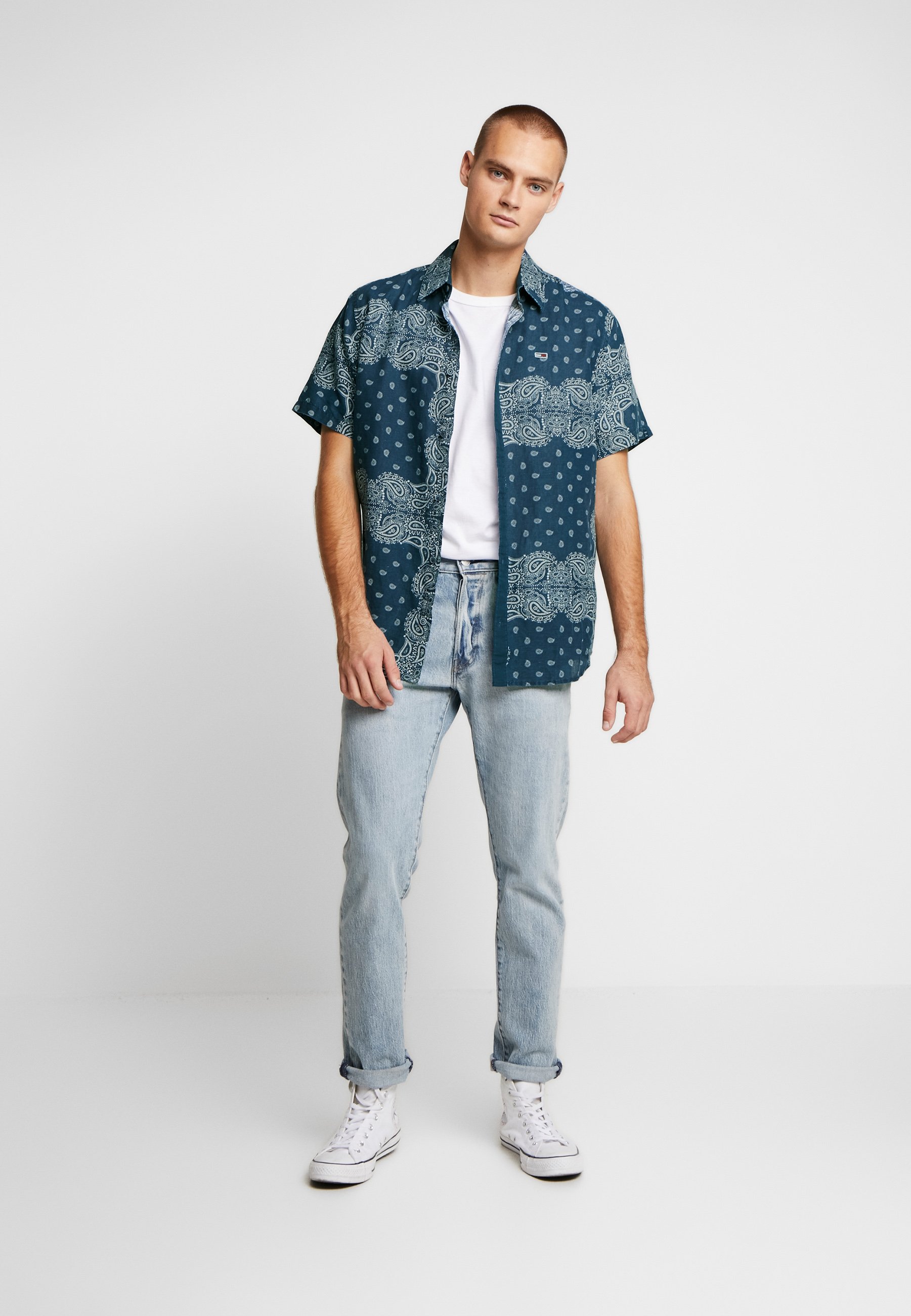 Tommy Jeans BANDANA PRINT SHIRT - Camicia - blue/blu - Zalando
