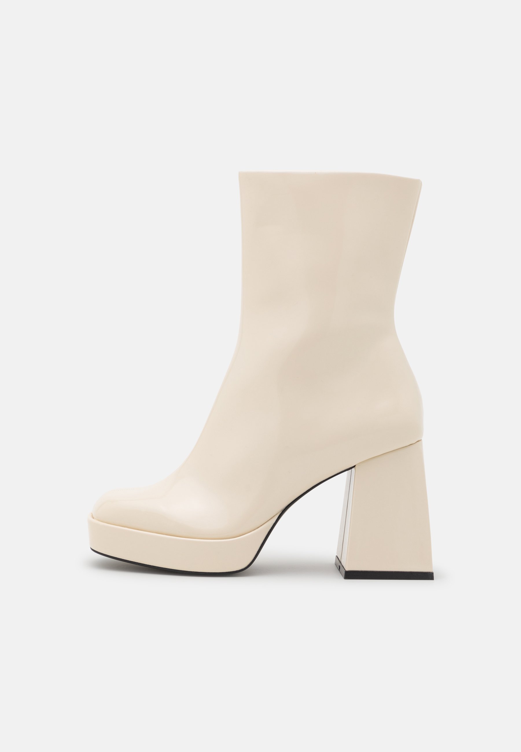 Monki Botines de tacón - white dusty light/blanco - Zalando.es