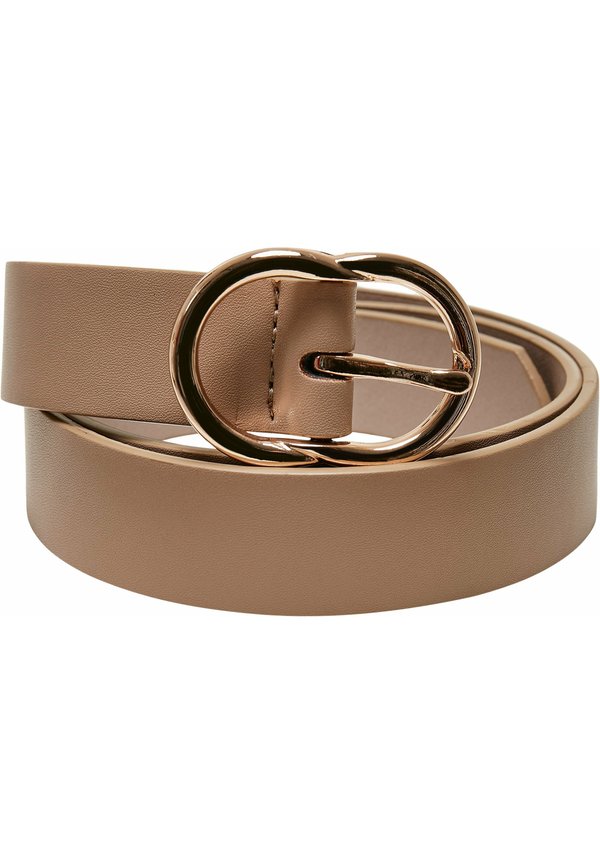 SMALL RING BUCKLE - Gürtel - beige gold
