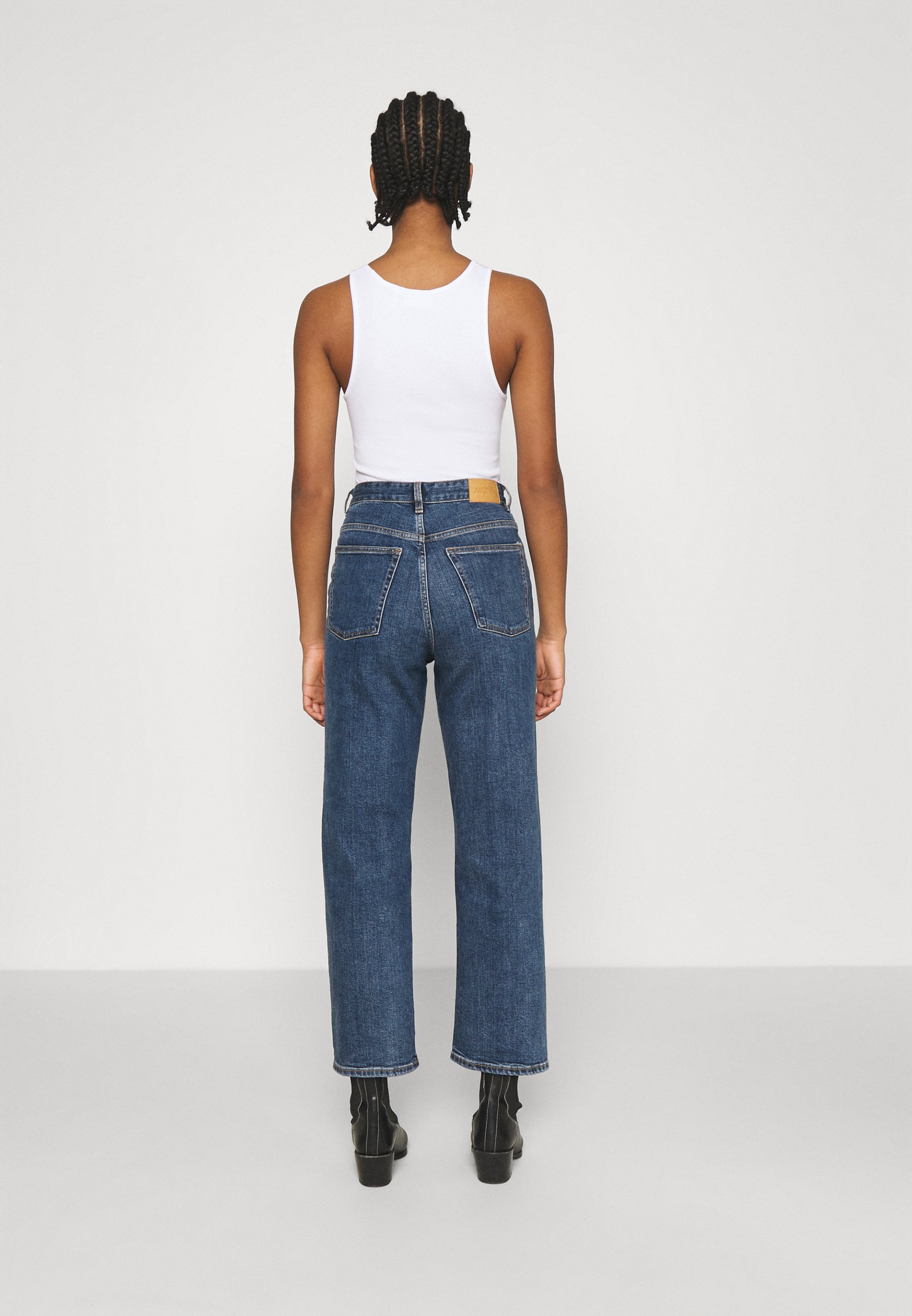 Monki Straight Leg Jeans Blue Medium dusty, Women's, Size: 31, Blue