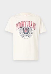 VARSITY TIGER TEE - Print T-shirt - ancient white