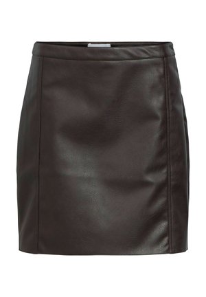 Object, SKIRT HIGH WAISTED - Jupe portefeuille - seal brown