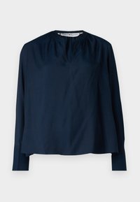 V NECK BLOUSE - Camicetta - dark night navy
