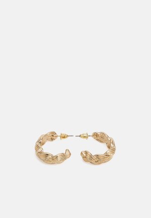 TWIST RIBBED HOOPS - Örhänge - gold-coloured
