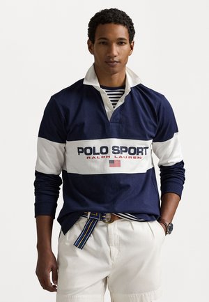 LONG SLEEVE RUGBY UNISEX - Polo marškinėliai - cruise navy multi