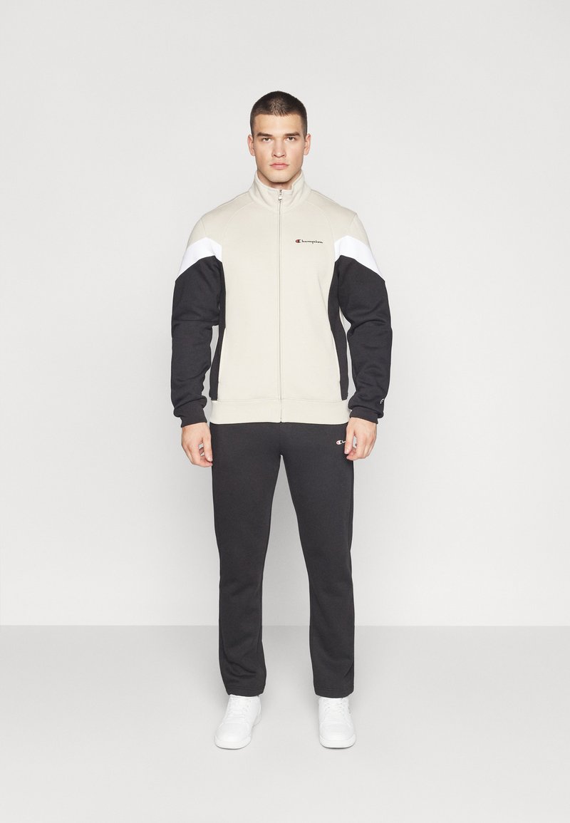 Champion ICONS FULL ZIP SWEATSUIT COLORBLOCK SET - Chándal - beige