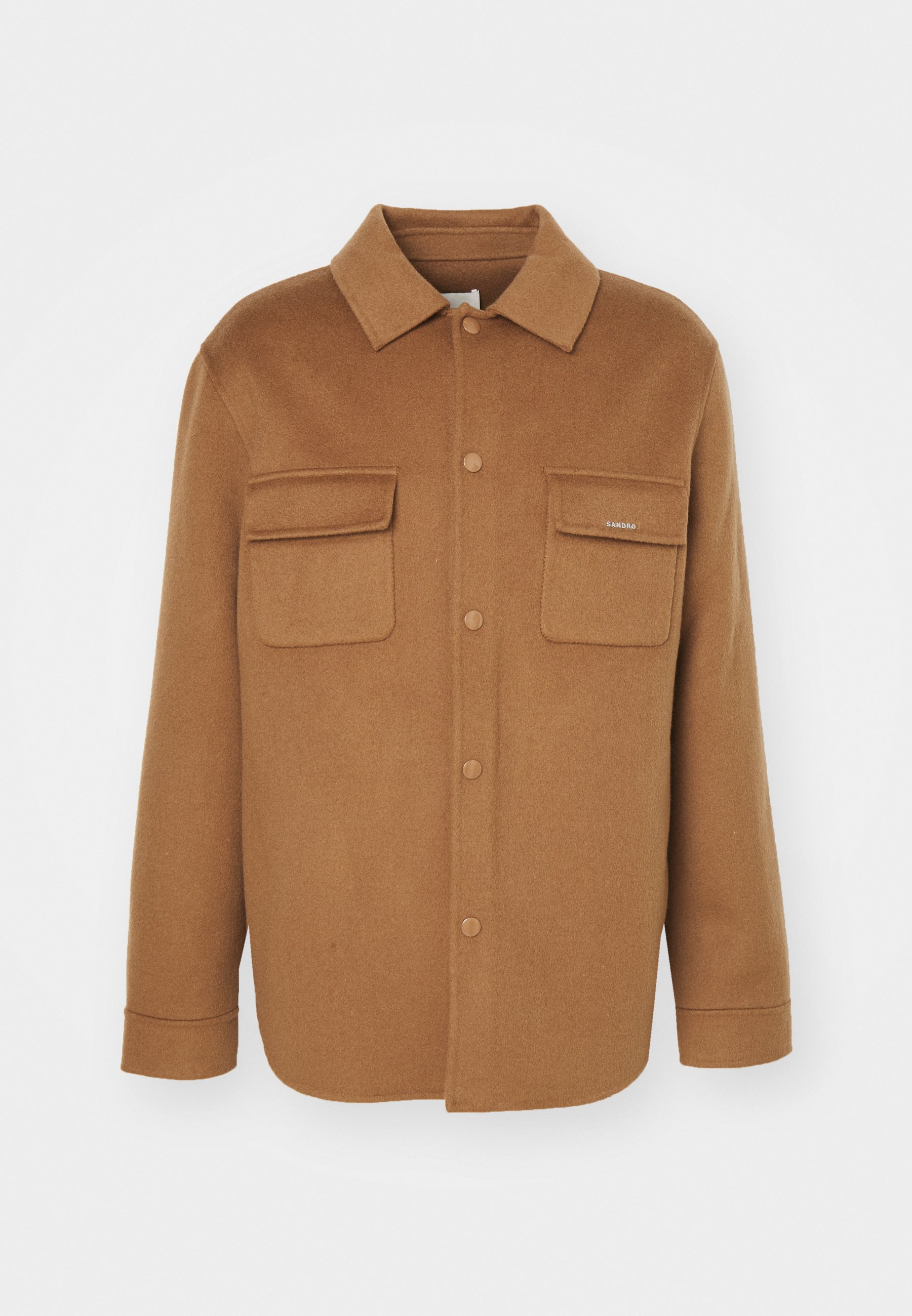 ★パリ発 sandro★ ボタン ウール ショート ジャケット キャメル sandro NEW BETA - Short coat - camel - Zalando