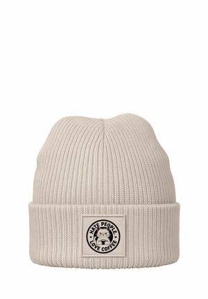 PATCH HATE PEOPLE LOVE COFFEE SPRUCH KAFFEFANS - Beanie - natur
