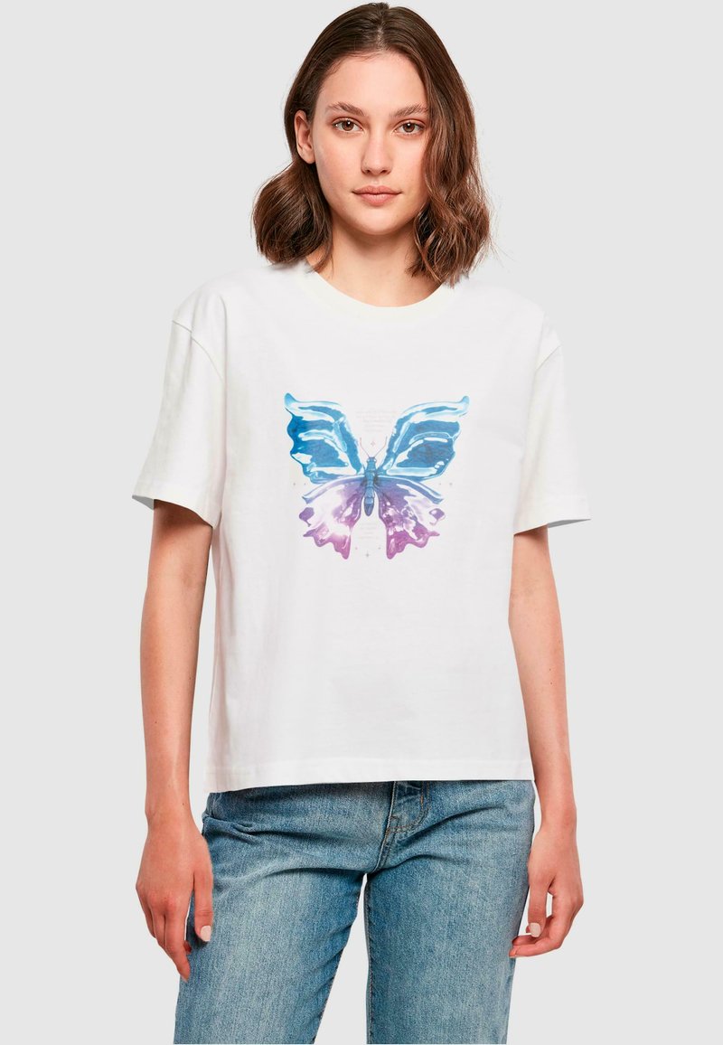 Mister Tee CHROMED - T-shirt imprimé - white